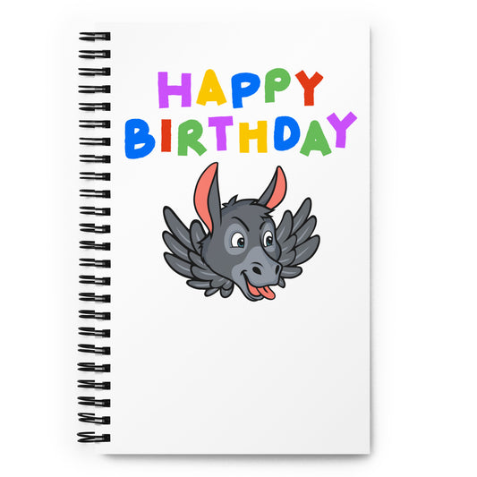 Happy Birthday spiral notebook