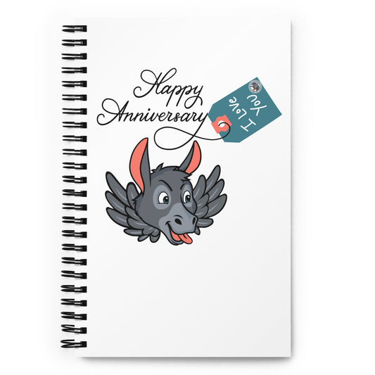 Happy Anniversary spiral notebook