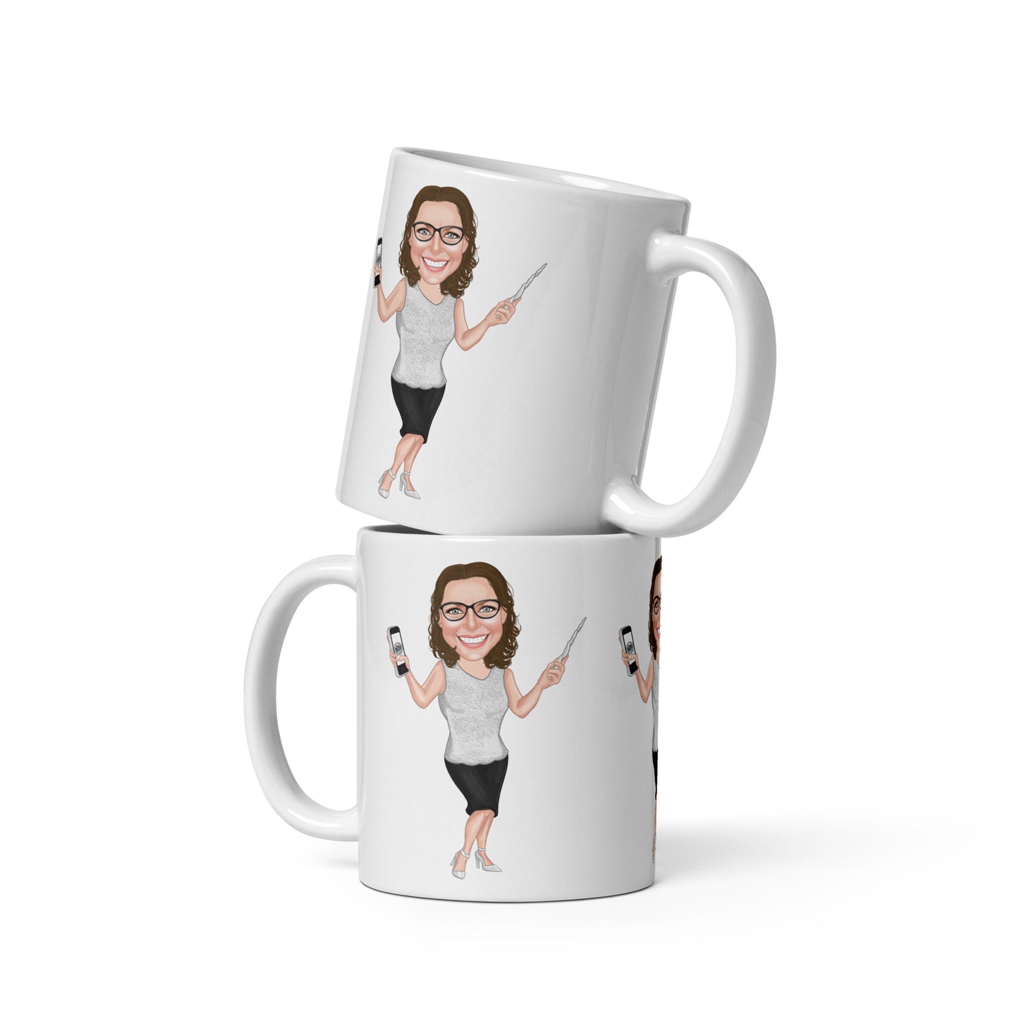 Sourcepool white glossy mug
