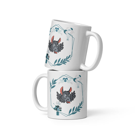 Wedding white glossy mug