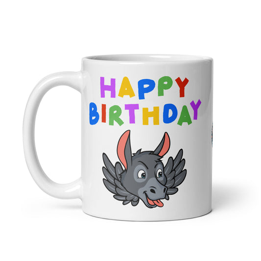 Happy Birthday Ass Soul white glossy mug